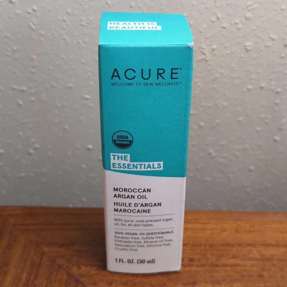 Acure USDA Organic The Essentials Moroccan Argan Oil 1 Fl. Oz. 30 ml